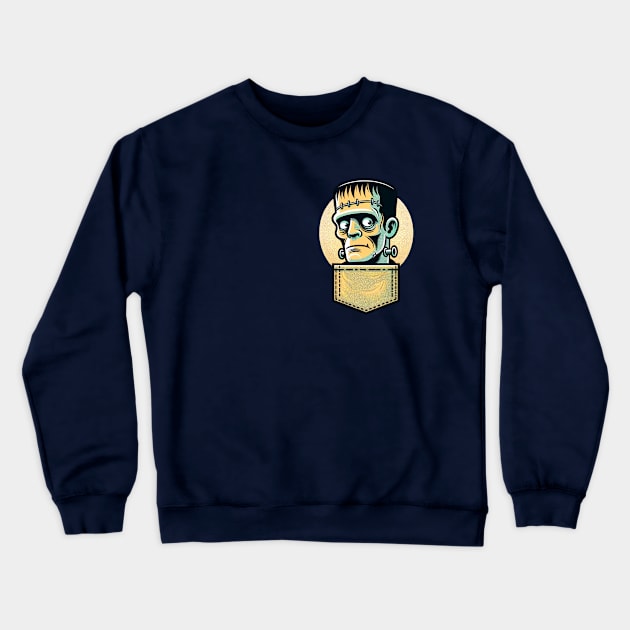 Frankenstein in My Pocket Tee Crewneck Sweatshirt by 20th Century Tees